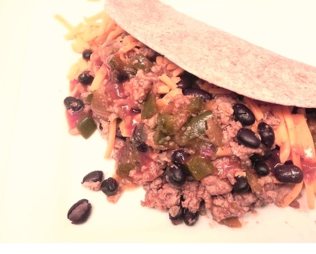 Mexican Black Bean and Turkey Wraps