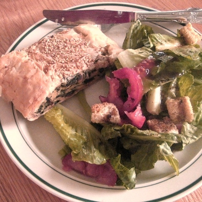 Mushroom, Spinach and Cheese Torta